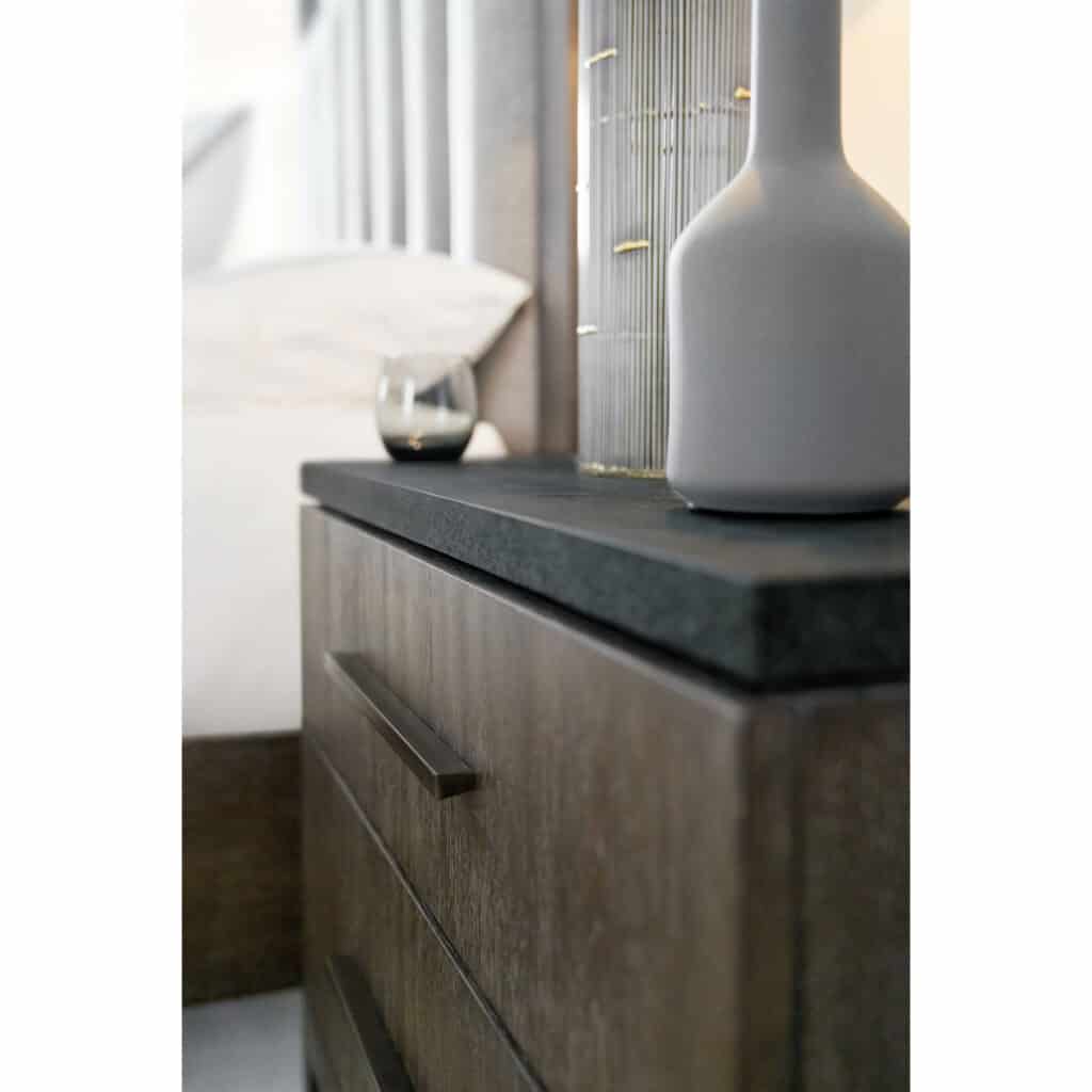 Miramar Aventura San Marcos Stone Top 2 Drawer Nightstand - Image 5