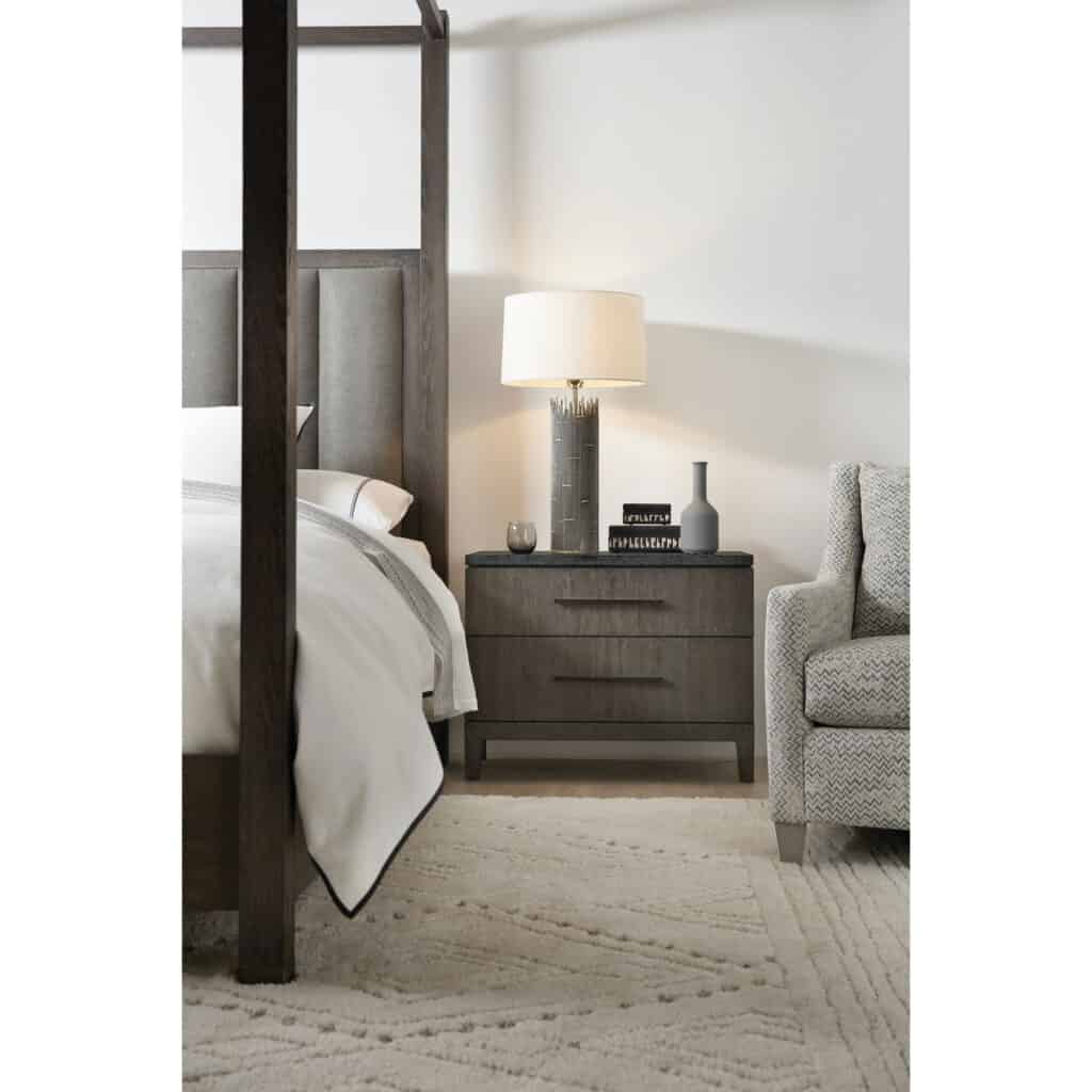 Miramar Aventura San Marcos Stone Top 2 Drawer Nightstand - Image 3
