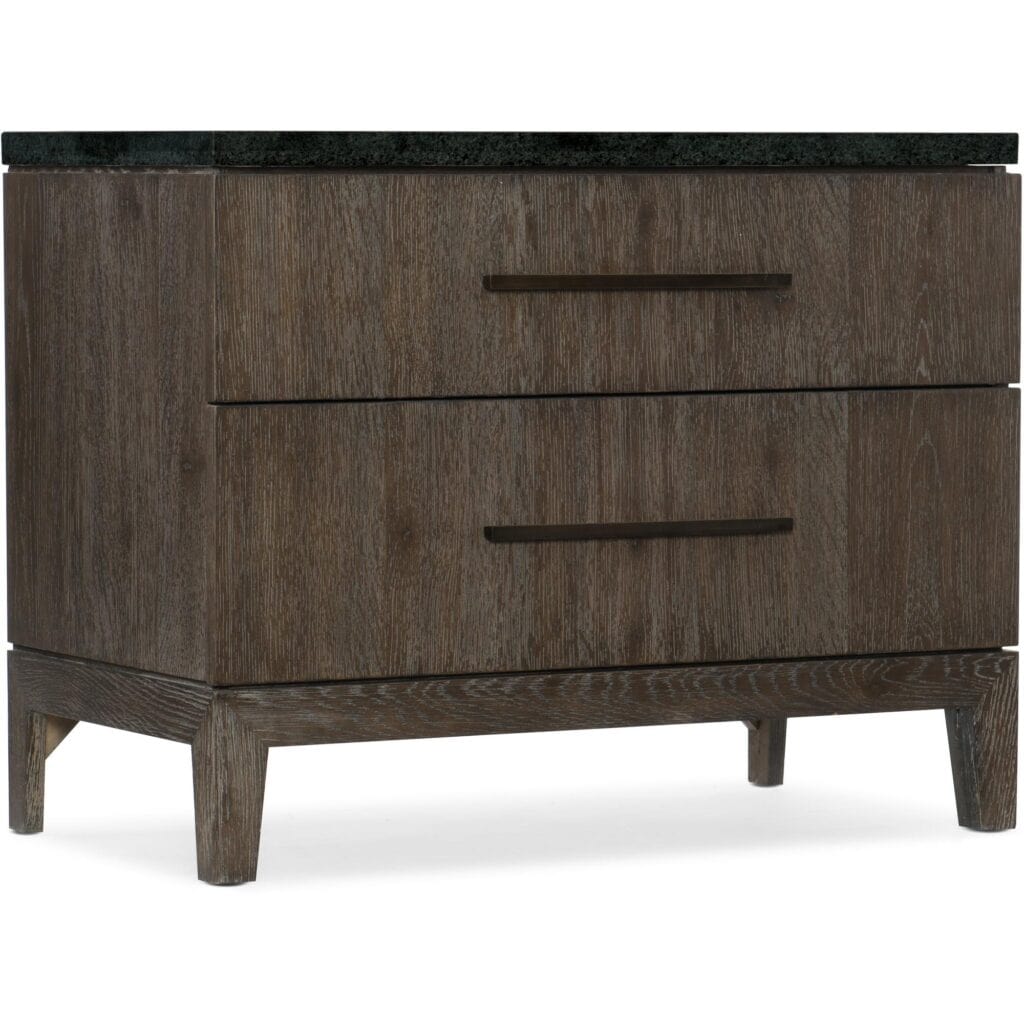 Miramar Aventura San Marcos Stone Top 2 Drawer Nightstand GCSR1907 6202 90015 dkw silo