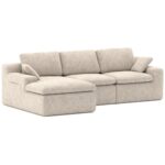 Brassex Compression Sectional Sofa - Beige 625111 625111 2