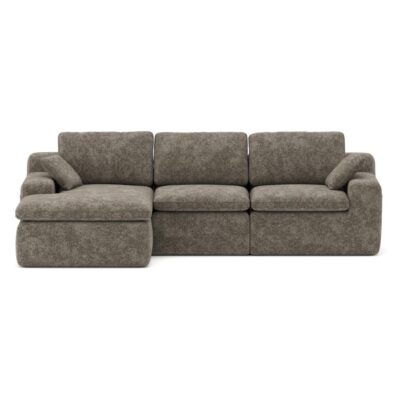 Brassex Compression Sectional Sofa - Brown