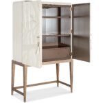 Melange Dream Weaver Bar Cabinet 628-50733-05 628 50733 05 open silo
