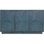 Melange Round Valley Three Door Entertainment Credenza 628-55052-45 628 55052 45 straight silo