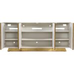 Melange Shelly Credenza 628-55103-02 628 55103 02 straight open silo