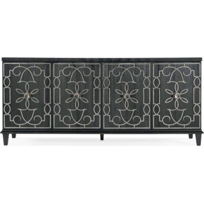 Melange Madeline Four Door Credenza 628-85104-99 628 85104 99 straight silo