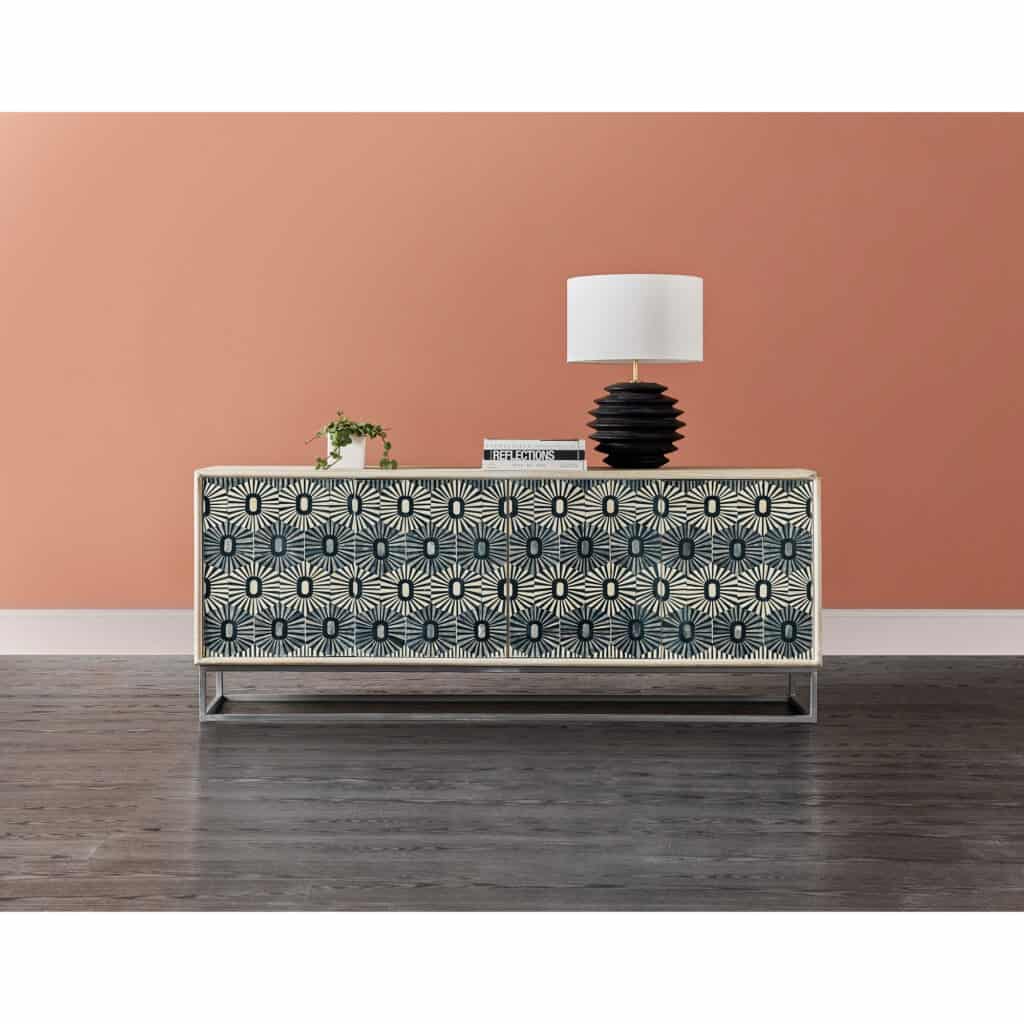 Melange Whitmore Four Door Credenza - Image 4