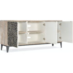 Melange Petrina Three Door Credenza 628-85112-02 628 85112 02 open silo