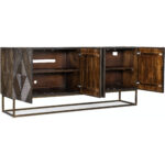 Melange Marcellus Four Door Credenza 628-85123-89 628 85123 89 open silo