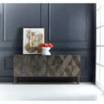 Melange Marcellus Four Door Credenza 628-85123-89 628 85123 89 room