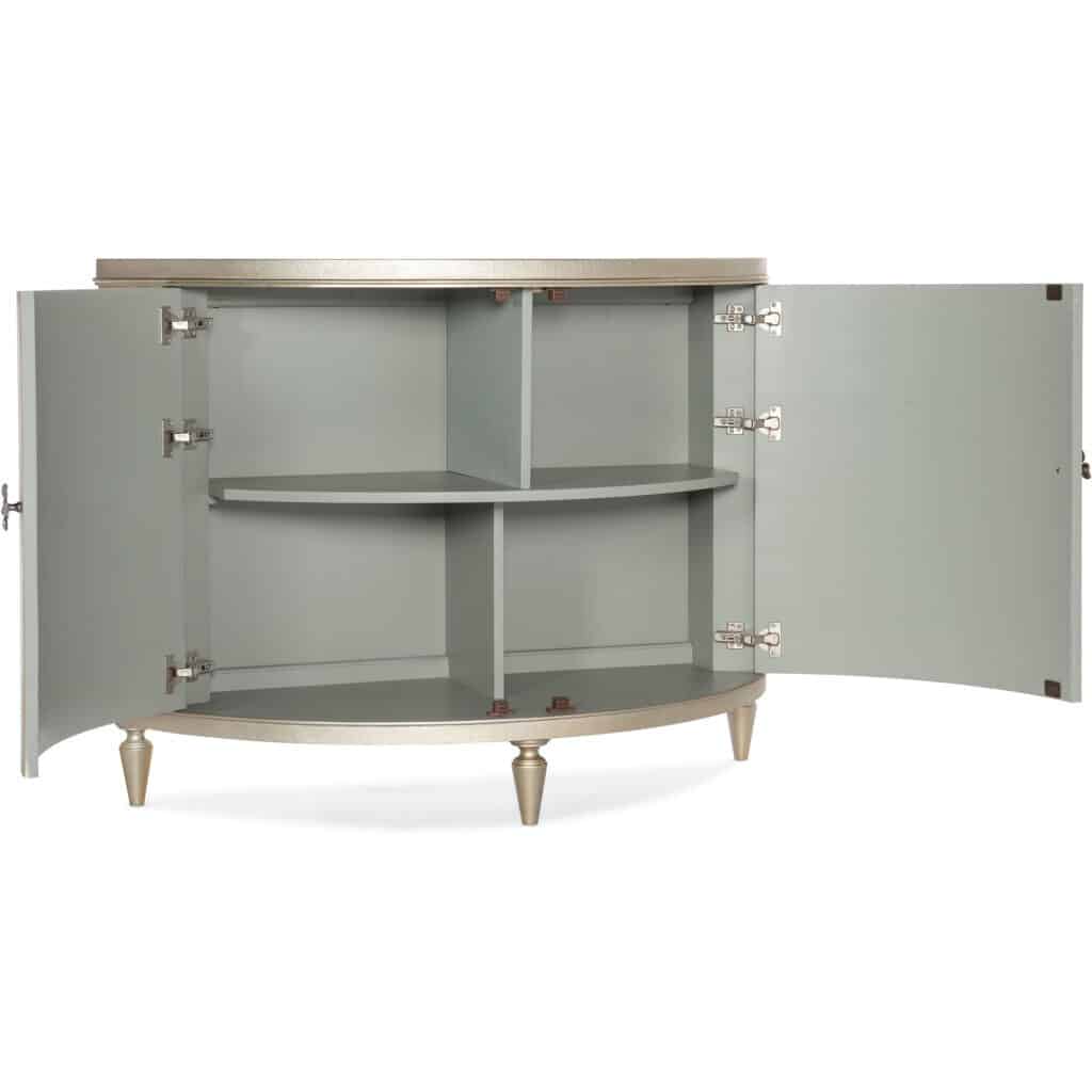 Melange Marguerite Two Door Demilune Chest 628-85645-92 628 85645 92 open silo