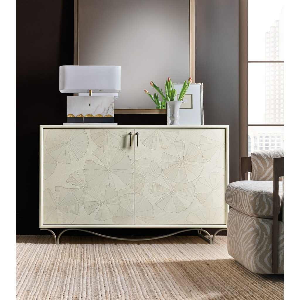 Melange White Lotus Hall Chest - Image 5