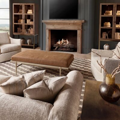 Melange Tobin Cocktail Ottoman 628-80562-95 628 80605 82