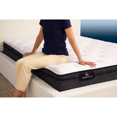 Serta Perfect Sleeper Pride Plush Pillow Top Queen Mattress 850005576-1050 6300 2390 4351 SE23 NL PerfectSleeper Innerspring Promo Pride PLPT Room PressureDetail 230119 0740