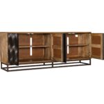 Swirl Door Entertainment Console 6344-55486-89 6344 55486 open silo