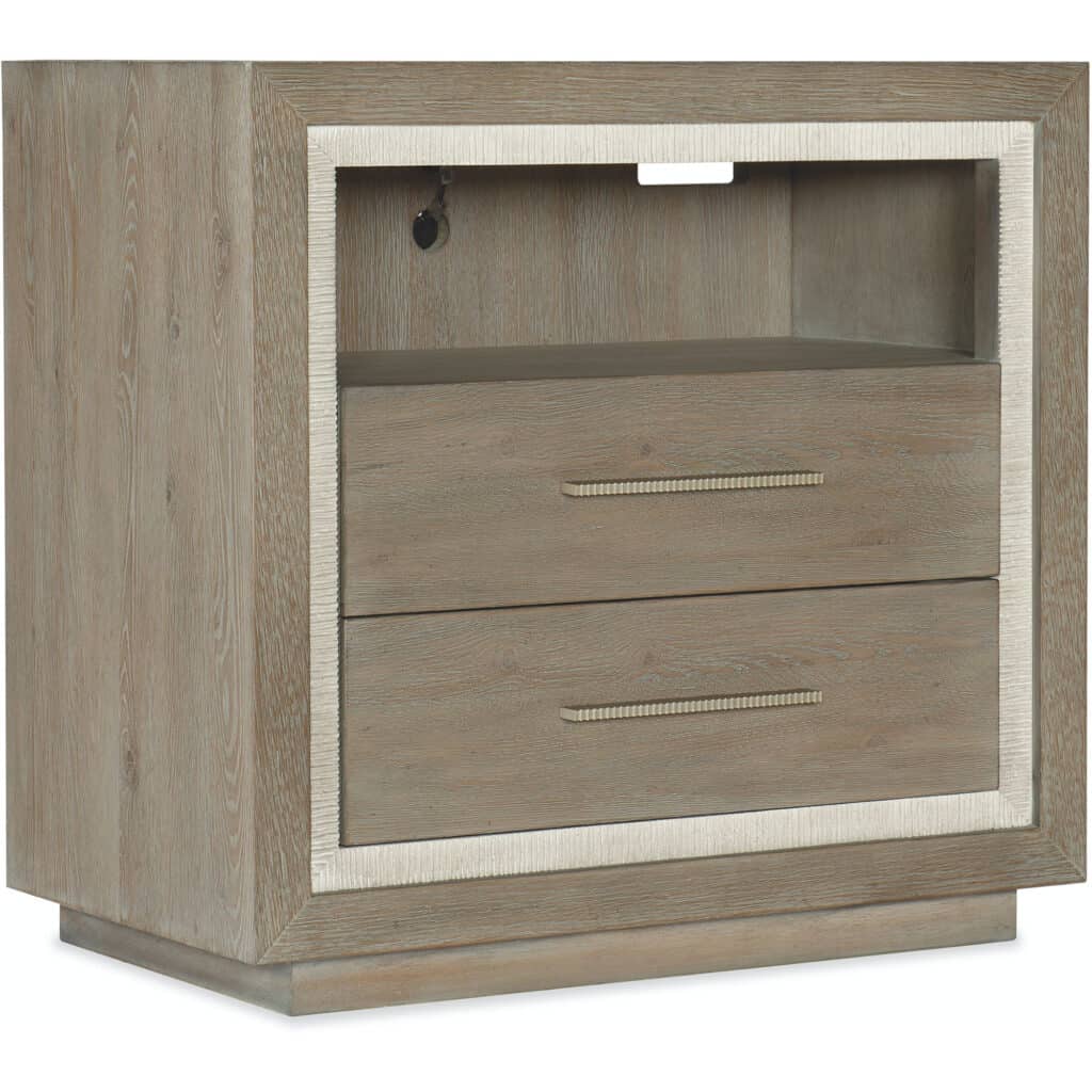 Serenity Balboa Two Drawer Nightstand 6350-90016-95 6350 90016 95 silo