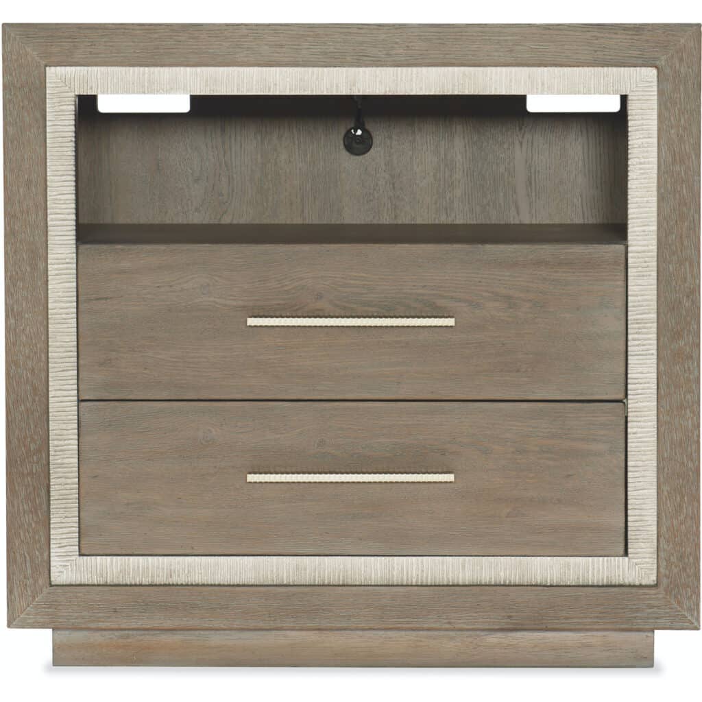 Serenity Balboa Two Drawer Nightstand 6350-90016-95 6350 90016 95 straight silo