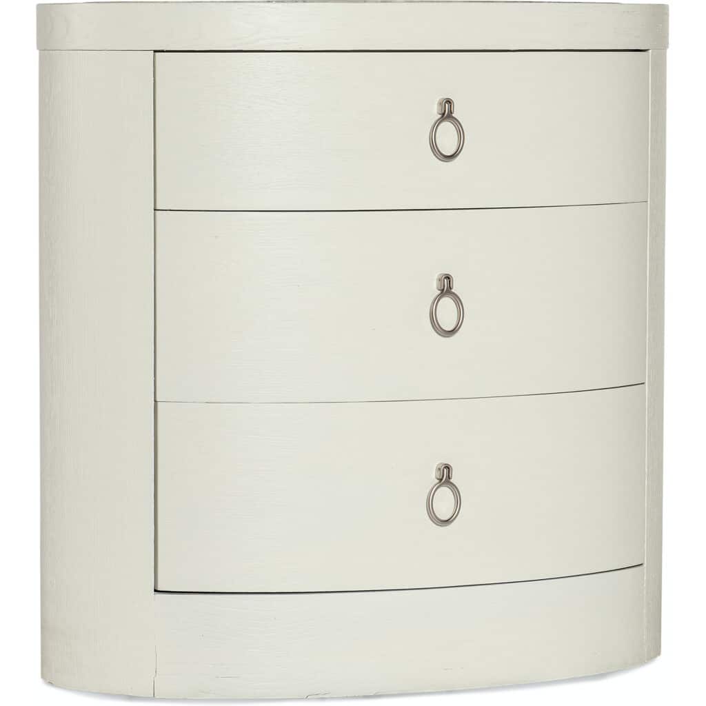 Serenity Wavecrest Oval Nightstand