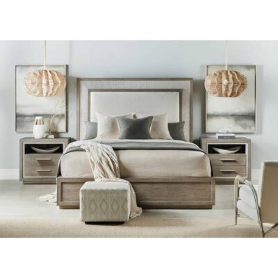 Serenity Rookery King Upholstered Panel Bed 6350-90266-95 6350 90266 95 016 95 room
