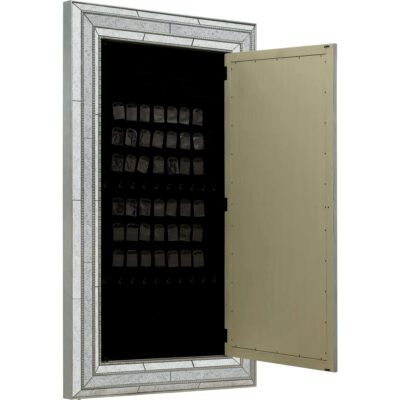 Melange Glamour Floor Mirror w/Jewelry Armoire Storage 638-50012 638 50012 open silo