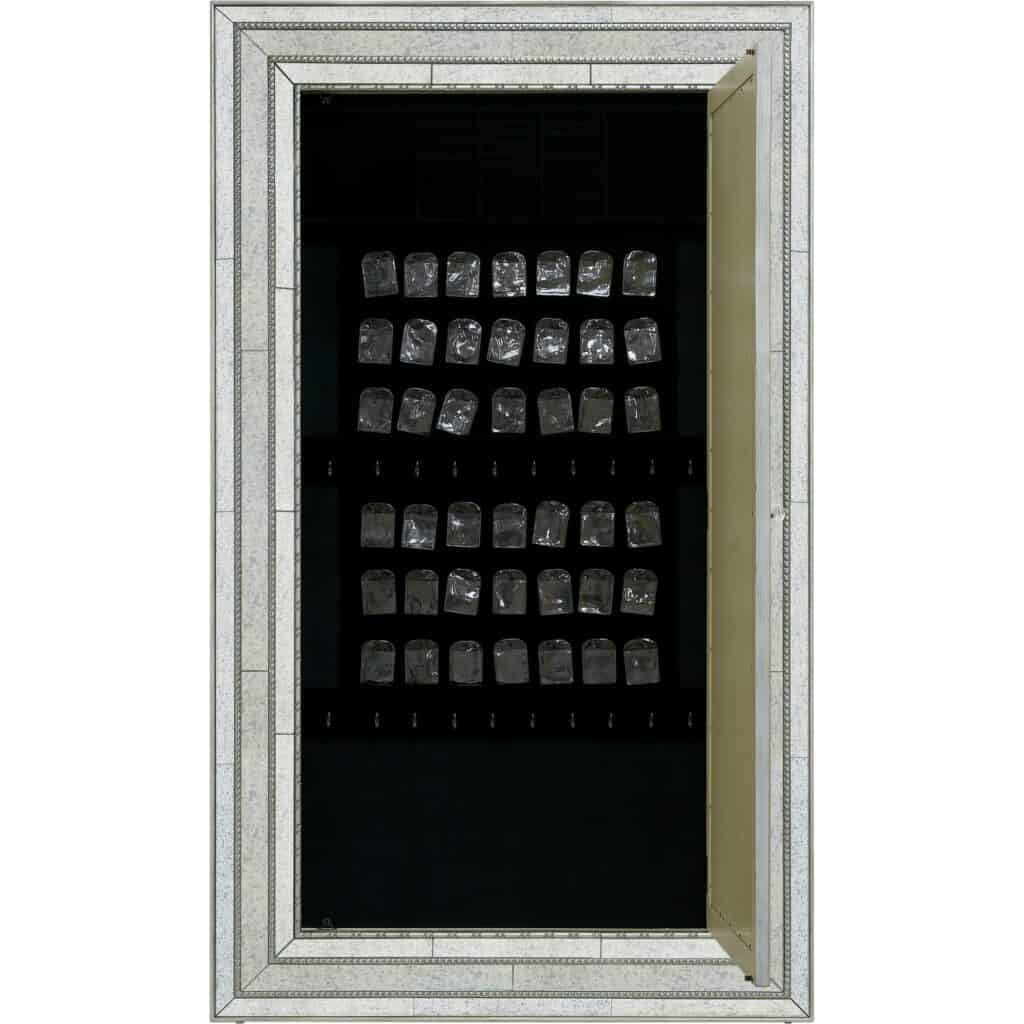 Melange Glamour Floor Mirror w/Jewelry Armoire Storage - Image 3