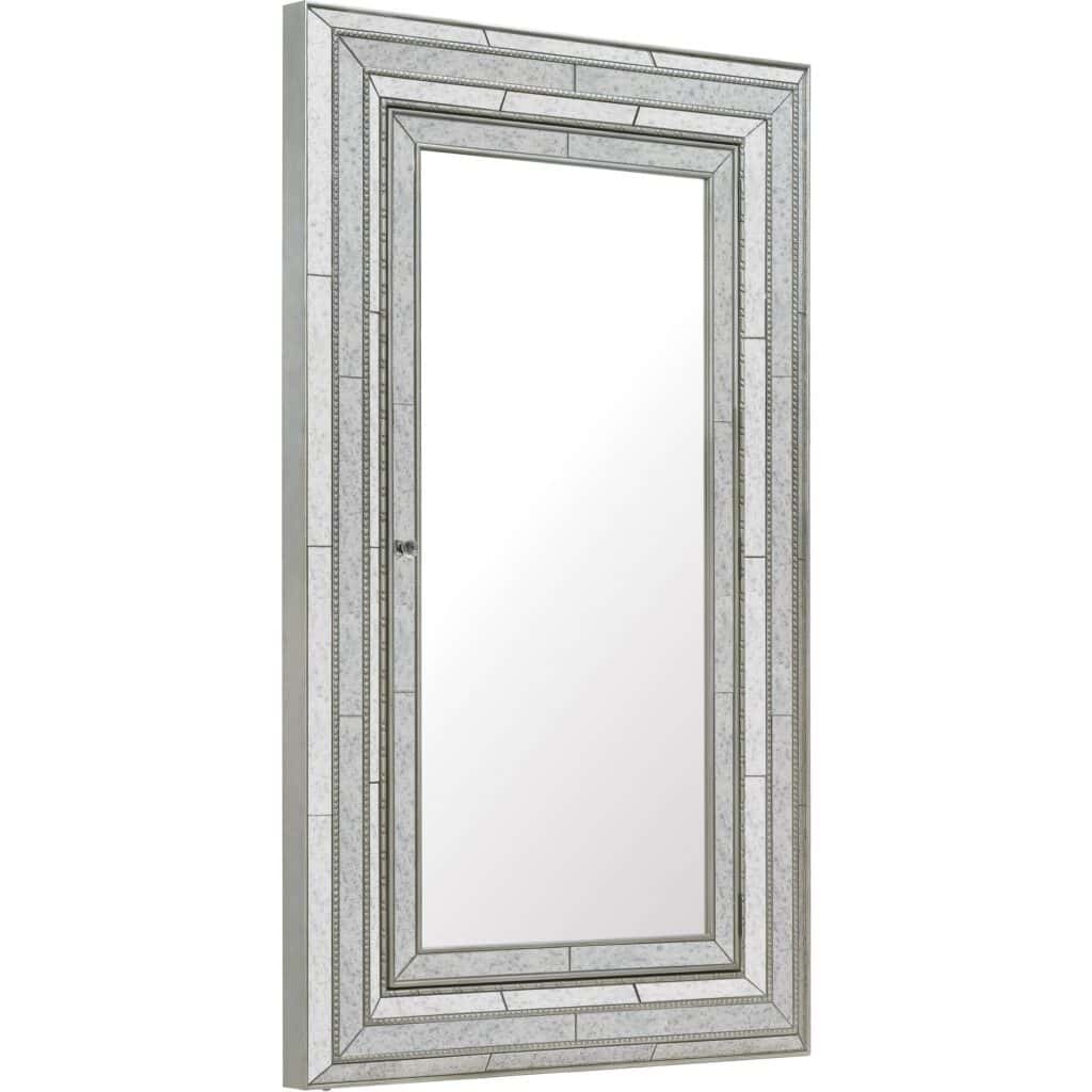 Melange Glamour Floor Mirror w/Jewelry Armoire Storage