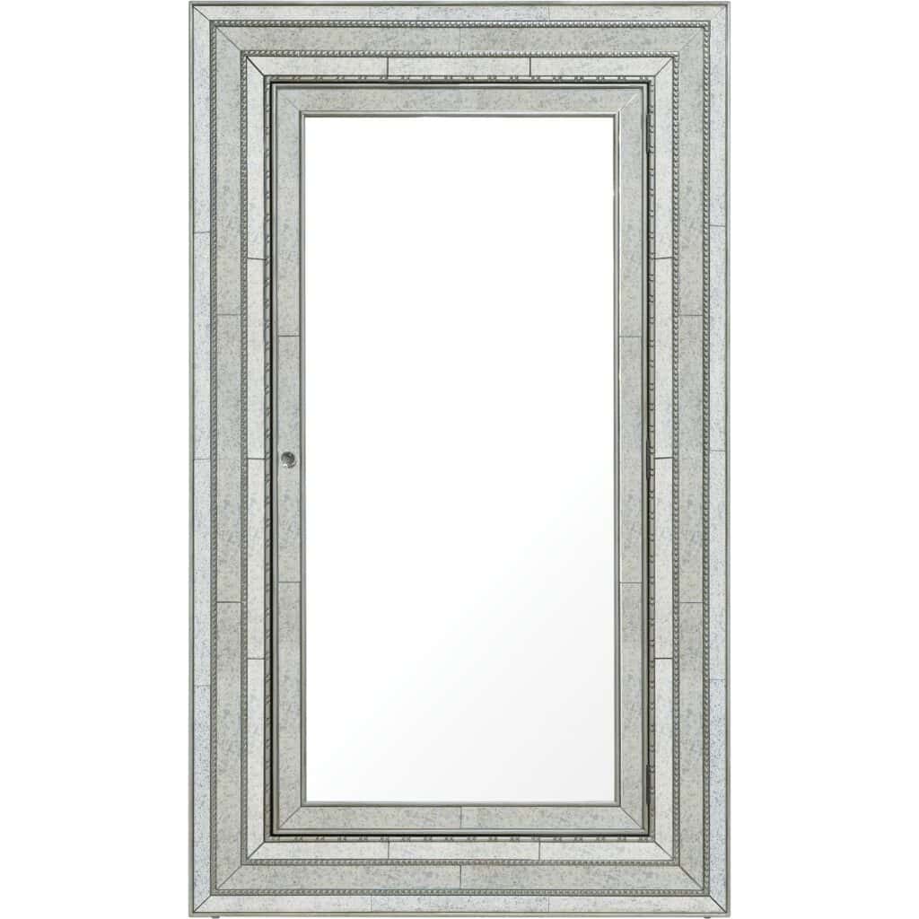 Melange Glamour Floor Mirror w/Jewelry Armoire Storage - Image 4