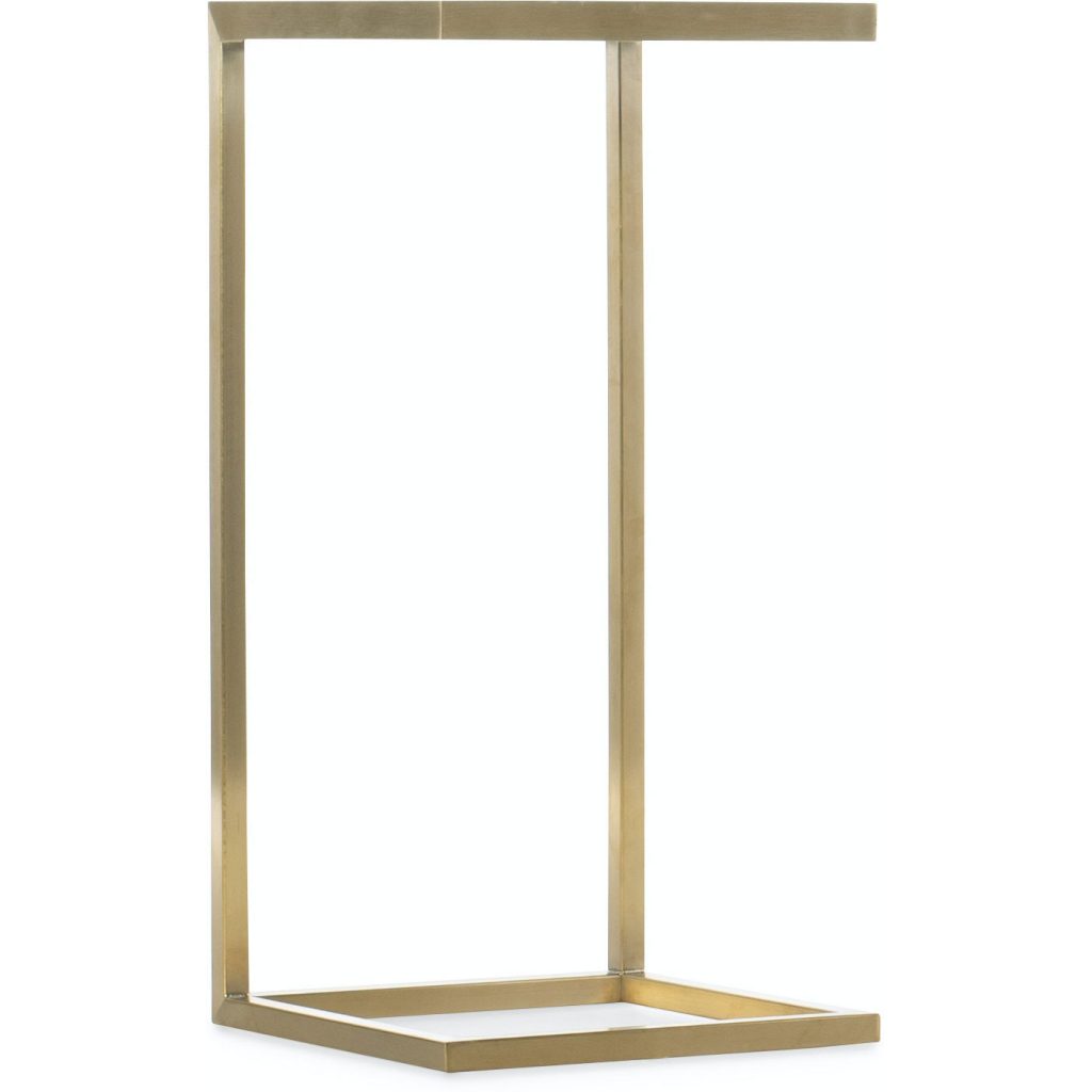 Melange Glass Top C Table End Table