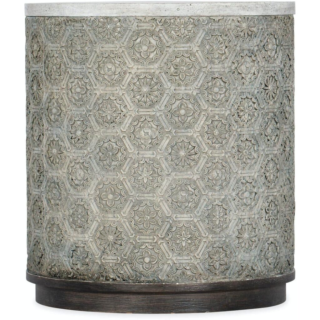Melange Greystone Round End Table