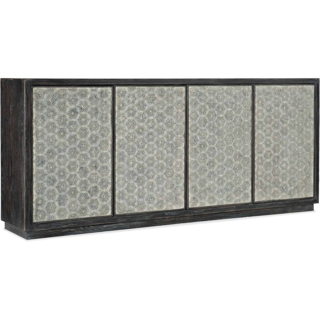 Melange Greystone Four-Door Credenza 638-85514-00 638 85514 00 silo