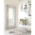 Melange Glamour Floor Mirror w/Jewelry Armoire Storage 638-50012 638 50012revised