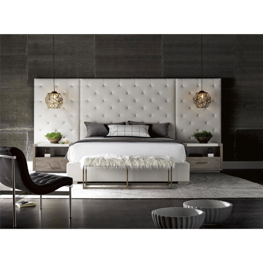 Modern Brando King Bed with Panels 643220BW 643 BR RS05 220BW C