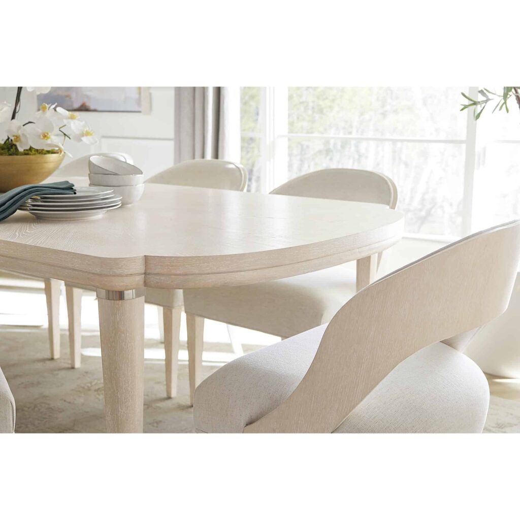 Nouveau Chic Rectangle Dining Table w/1-22in Leaf - Image 8