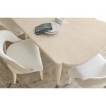 Nouveau Chic Rectangle Dining Table w/1-22in Leaf 6500-75200-80 6500 75200 411 80 detail2
