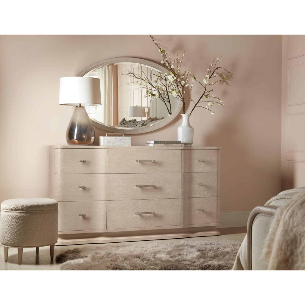 Nouveau Chic Oval Mirror - Image 2