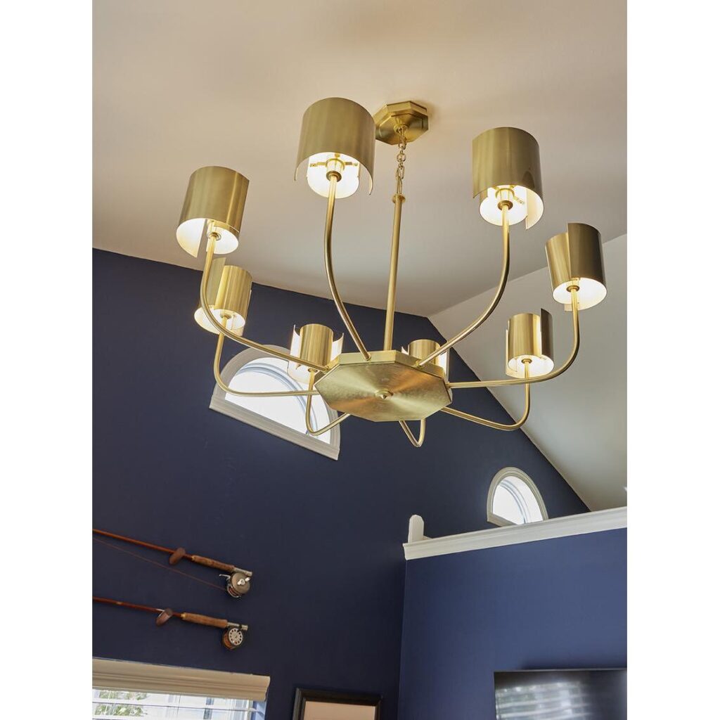 Castle Yard Chandelier - Brass - Image 7