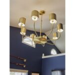 Castle Yard Chandelier - Brass 65731 65731 G