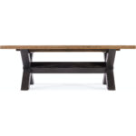 Big Sky Extendable Trestle Dining Table GCSR4698 6700 75200 80 straight silo