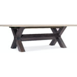 Big Sky Extendable Trestle Dining Table GCSR4698 6700 75200b 98 silo