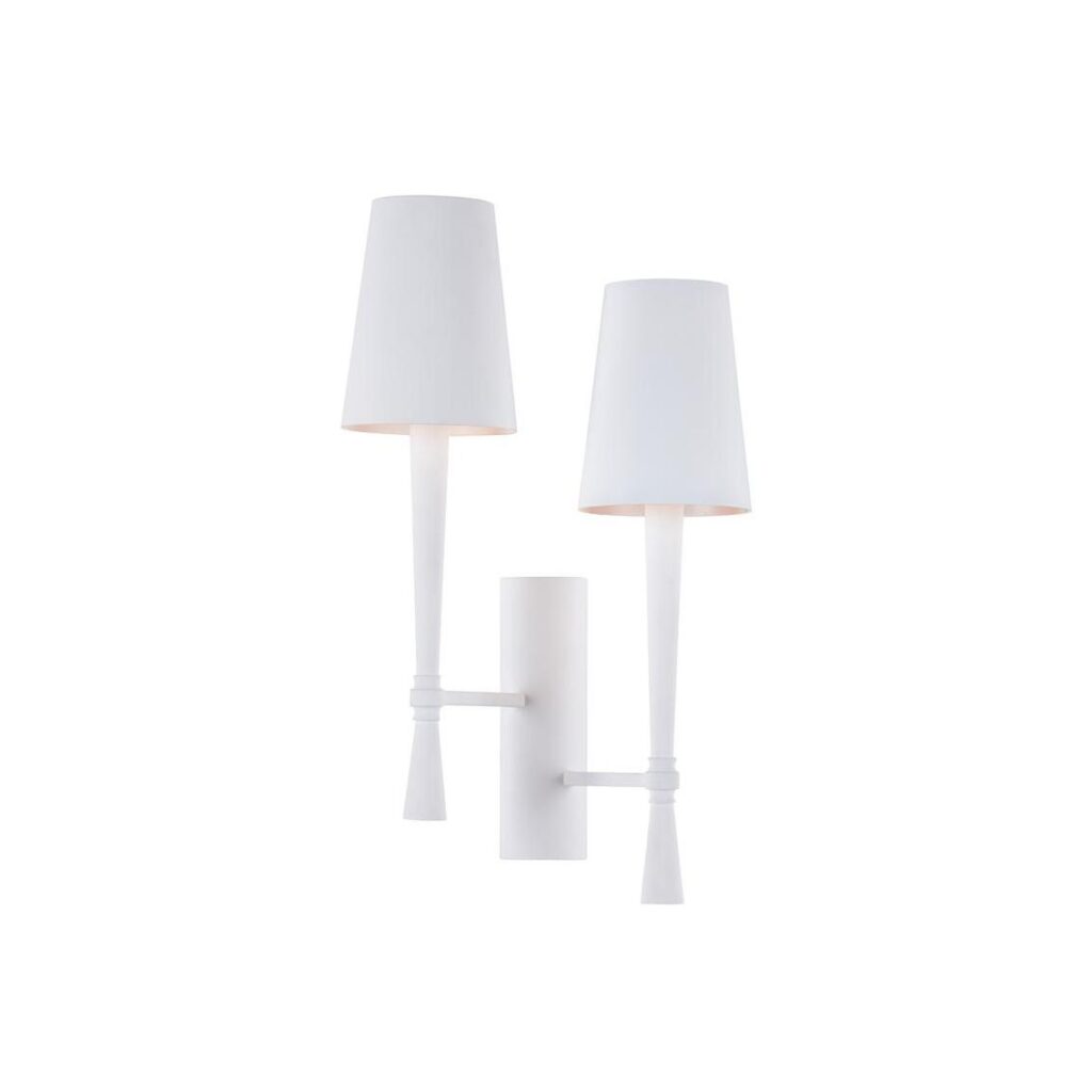 Dumas Plaster Sconce - White (Right)