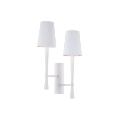 Dumas Plaster Sconce - White (Right)