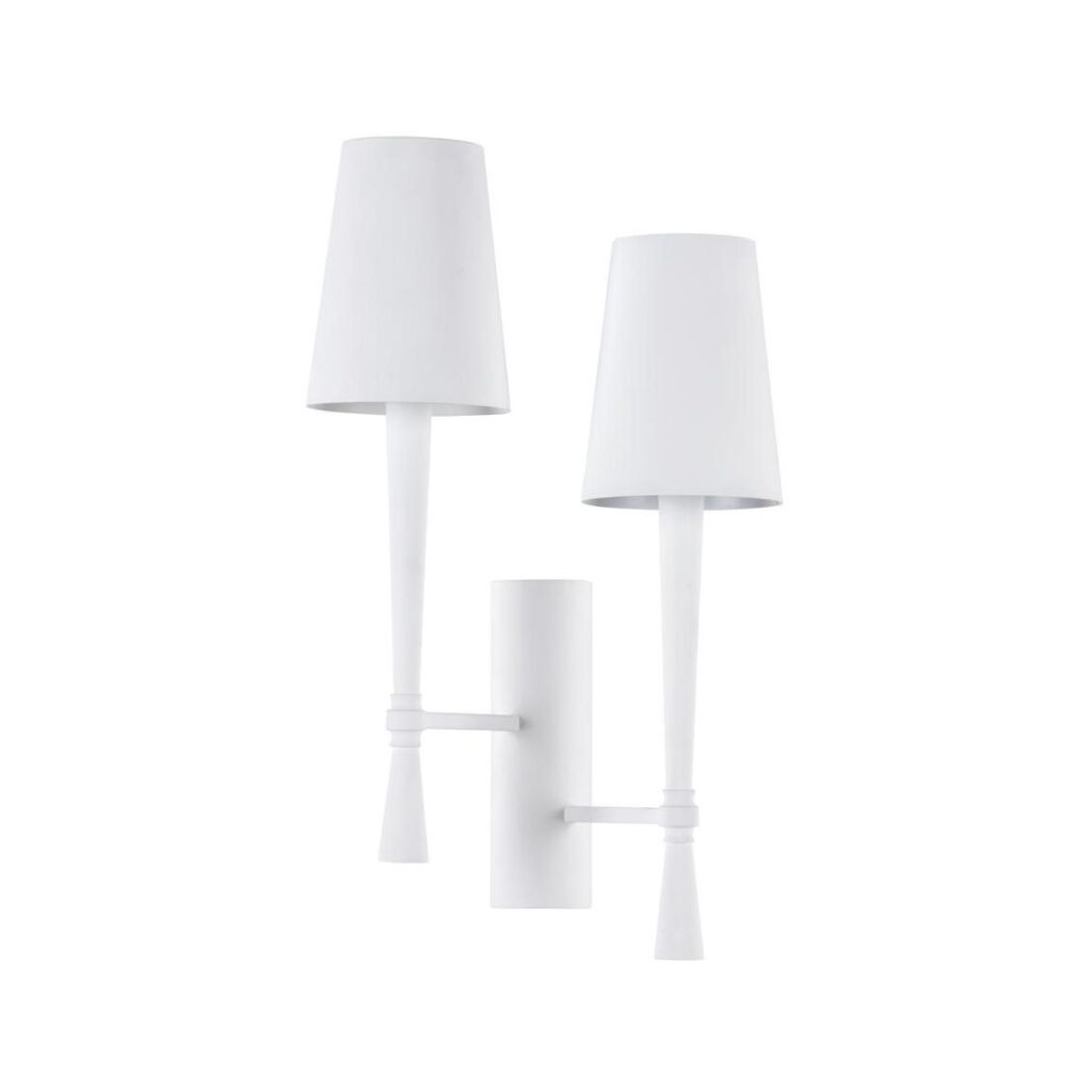 Dumas Plaster Sconce - White (Right) - Image 2
