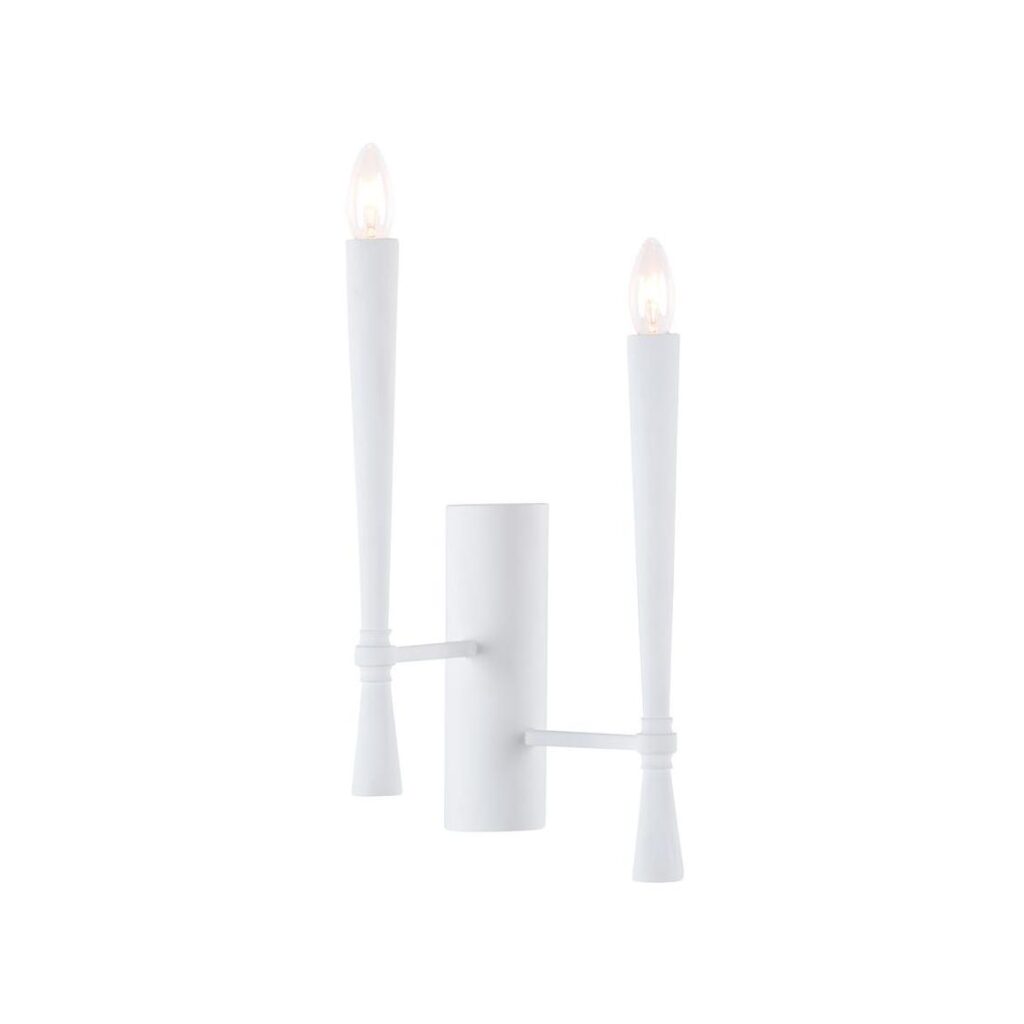 Dumas Plaster Sconce - White (Right) - Image 3