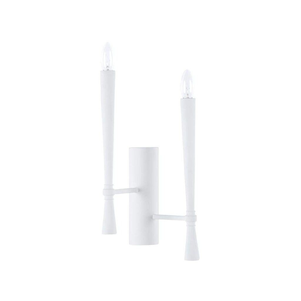 Dumas Plaster Sconce - White (Right) - Image 4