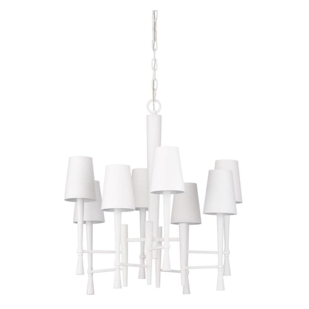 White Ferrier Chandelier