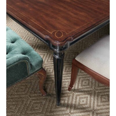 Charleston Rectangle Leg Dining Table w-2-22in leaves 11 Charleston Rectangle Leg Dining Table w-2-22in leaves 6750-75200-00 6750 75200 00 detail