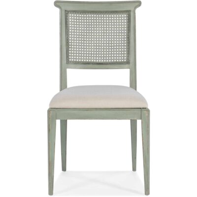 Charleston Upholstered Seat Side Chair 6750-75410-32 6750 75410 32 straight silo