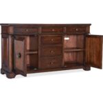 Charleston Two Door-Six Drawer Buffet 6750-75902-85 6750 75902 85 open silo