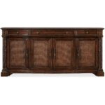 Charleston Four Door-Three Drawer Buffet 6750-75903-85 6750 75903 85 straight silo
