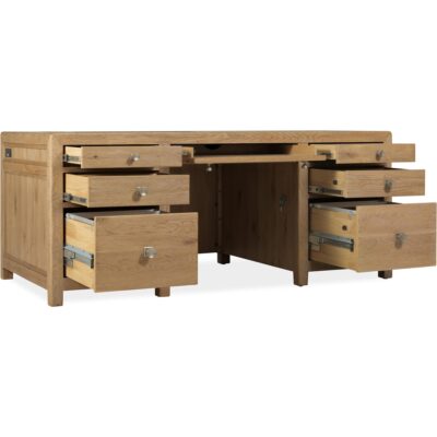 Driftwood Executive Desk 6820-10462-80 6820 10462 80 open silo