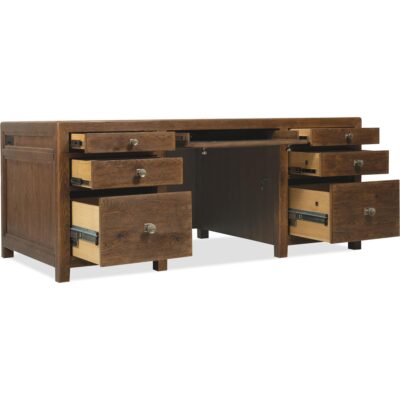 Driftwood Executive Desk 6820-10462-85 6820 10462 85 open silo